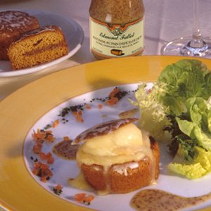 Epoisses rôti en nonnette de pain d’épices à l’orange