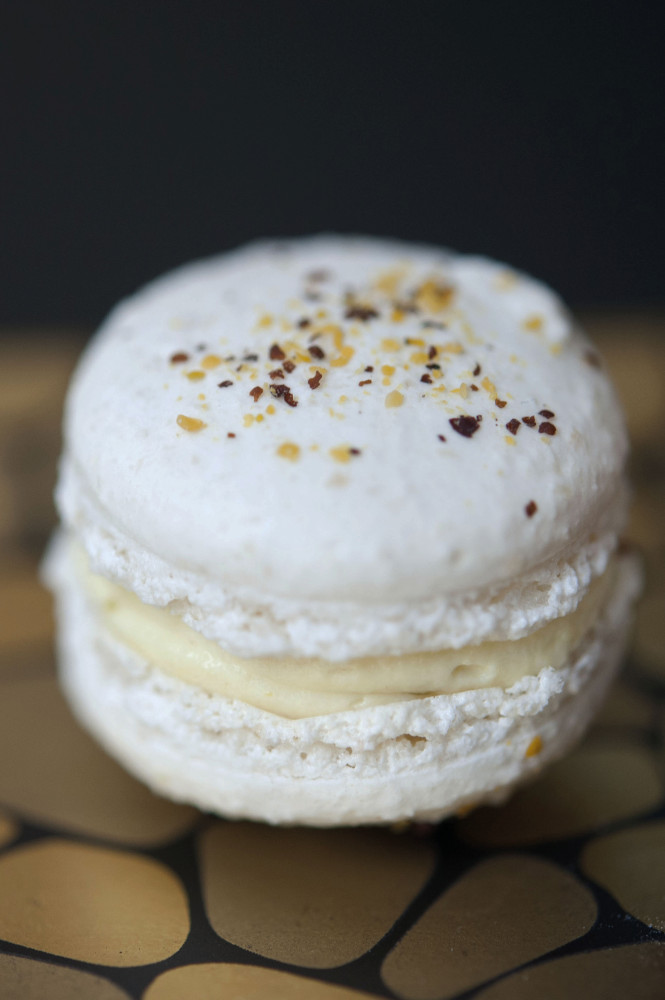 Macaron à la moutarde